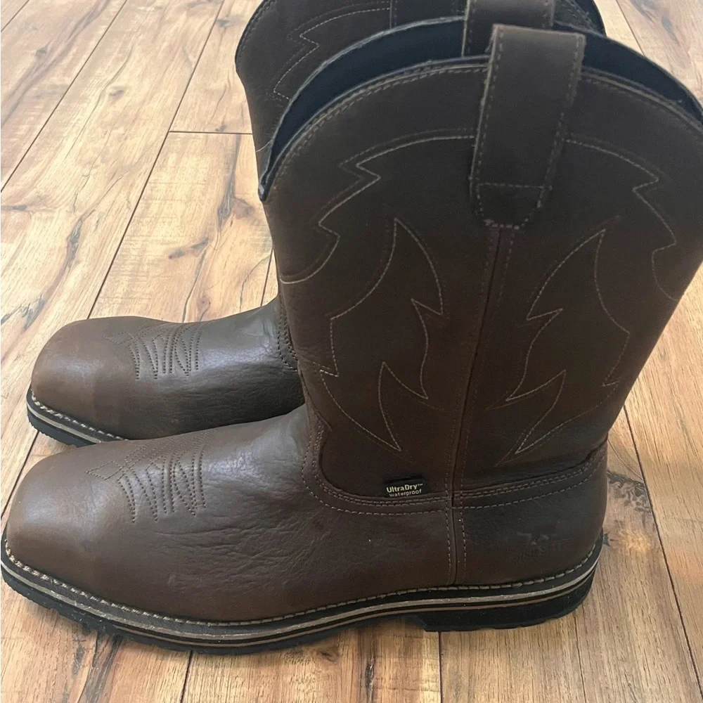 Men’s Irish Setter Dark Brown Western Boots Size 13 NWOT - Picture 3 of 6